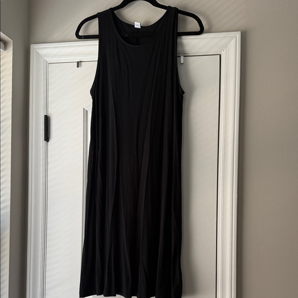 Old Navy Black Midi Dress